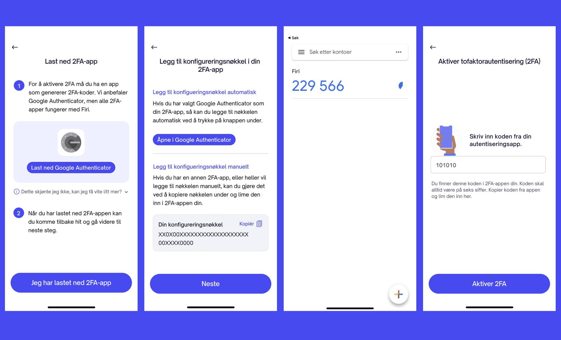 Hvordan bruke 2fa til å registrere seg på Firi