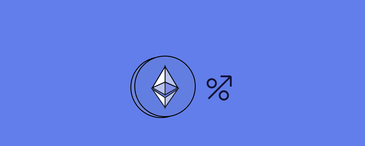 Header for Ethereum staking med hånd som holder nøkkel